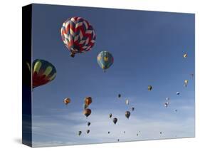 Mass Ascension at the Albuquerque Hot Air Balloon Fiesta, New Mexico, USA-William Sutton-Stretched Canvas