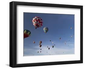 Mass Ascension at the Albuquerque Hot Air Balloon Fiesta, New Mexico, USA-William Sutton-Framed Photographic Print