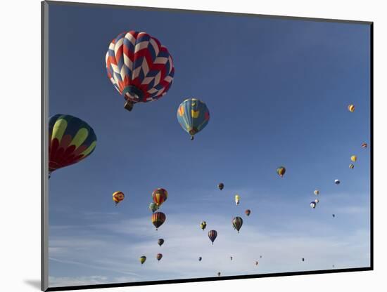 Mass Ascension at the Albuquerque Hot Air Balloon Fiesta, New Mexico, USA-William Sutton-Mounted Photographic Print