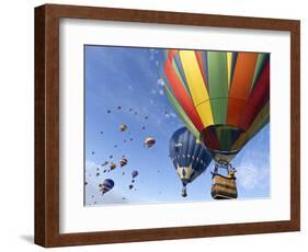 Mass Ascension at the Albuquerque Hot Air Balloon Fiesta, New Mexico, USA-William Sutton-Framed Photographic Print