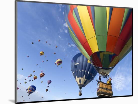 Mass Ascension at the Albuquerque Hot Air Balloon Fiesta, New Mexico, USA-William Sutton-Mounted Photographic Print