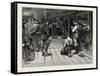 Mass in a Lumber Shanty, Lumbering, Canada, Nineteenth Century-null-Framed Stretched Canvas