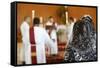 Mass in Saint Thomas's Chaldean Church, Sarcelles, Val d'Oise, France-Godong-Framed Stretched Canvas