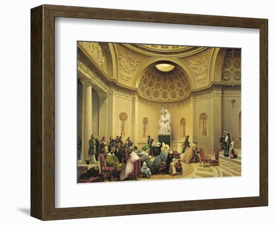 Mass in the Expiatory Chapel, 1830-48-Lancelot Theodore Turpin de Crisse-Framed Giclee Print