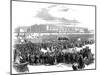 Mass Meeting of Chartists on Kennington Common, London, 10 April 1848-null-Mounted Giclee Print