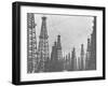 Mass of Oil Derricks at Spindletop Oil Field-null-Framed Photographic Print