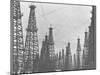 Mass of Oil Derricks at Spindletop Oil Field-null-Mounted Photographic Print