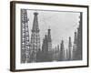 Mass of Oil Derricks at Spindletop Oil Field-null-Framed Photographic Print