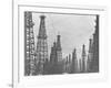 Mass of Oil Derricks at Spindletop Oil Field-null-Framed Photographic Print