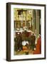 Mass of St Gregory, Detail from Convent of St Clare Altarpiece in Valencia-null-Framed Giclee Print