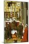 Mass of St Gregory, Detail from Convent of St Clare Altarpiece in Valencia-null-Mounted Giclee Print