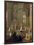 Mass Said by the Canon De La Porte, or the Main Altar of Notre Dame, Paris, 1708-1710-null-Framed Giclee Print