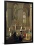 Mass Said by the Canon De La Porte, or the Main Altar of Notre Dame, Paris, 1708-1710-null-Framed Giclee Print