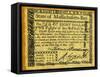 Massachusetts Banknote-null-Framed Stretched Canvas