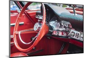 Massachusetts, Beverly Farms, Antique Cars, 1960S Chrysler 300, Interior-Walter Bibikow-Mounted Photographic Print