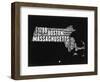 Massachusetts Black and White Map-NaxArt-Framed Art Print