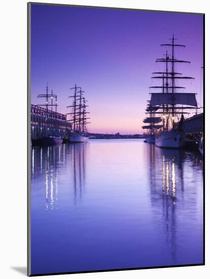 Massachusetts, Boston, Sail Boston Tall Ships Festival, Tall Ships by World Trade Center, USA-Walter Bibikow-Mounted Photographic Print