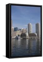 Massachusetts, Boston. Skyline and Waterfront Area View from Fan Pier-Cindy Miller Hopkins-Framed Stretched Canvas