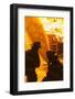 Massachusetts, Cape Ann, Rockport, Fourth of July Bonfire, Firemen-Walter Bibikow-Framed Photographic Print