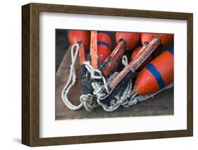 Massachusetts, Cape Ann, Rockport, Lobster Buoys-Walter Bibikow-Framed Photographic Print