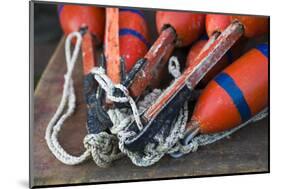 Massachusetts, Cape Ann, Rockport, Lobster Buoys-Walter Bibikow-Mounted Photographic Print