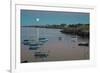 Massachusetts, Cape Ann, Rockport, Rockport Harbor, Moonrise-Walter Bibikow-Framed Photographic Print