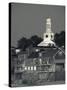 Massachusetts, Cape Ann, Rockport, Town View from Front Beach, USA-Walter Bibikow-Stretched Canvas