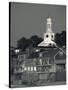 Massachusetts, Cape Ann, Rockport, Town View from Front Beach, USA-Walter Bibikow-Stretched Canvas
