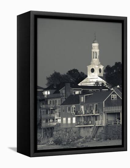 Massachusetts, Cape Ann, Rockport, Town View from Front Beach, USA-Walter Bibikow-Framed Stretched Canvas