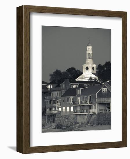 Massachusetts, Cape Ann, Rockport, Town View from Front Beach, USA-Walter Bibikow-Framed Photographic Print