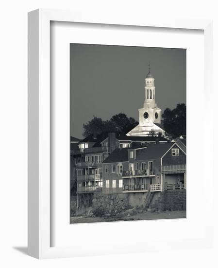 Massachusetts, Cape Ann, Rockport, Town View from Front Beach, USA-Walter Bibikow-Framed Photographic Print