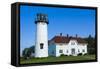 Massachusetts, Cape Cod, Chatham, Chatham Lighthouse-Walter Bibikow-Framed Stretched Canvas