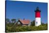 Massachusetts, Cape Cod, Eastham, Nauset Light, Lighthouse-Walter Bibikow-Stretched Canvas