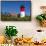 Massachusetts, Cape Cod, Eastham, Nauset Light, Lighthouse-Walter Bibikow-Framed Stretched Canvas displayed on a wall