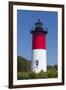 Massachusetts, Cape Cod, Eastham, Nauset Light, Lighthouse-Walter Bibikow-Framed Premium Photographic Print