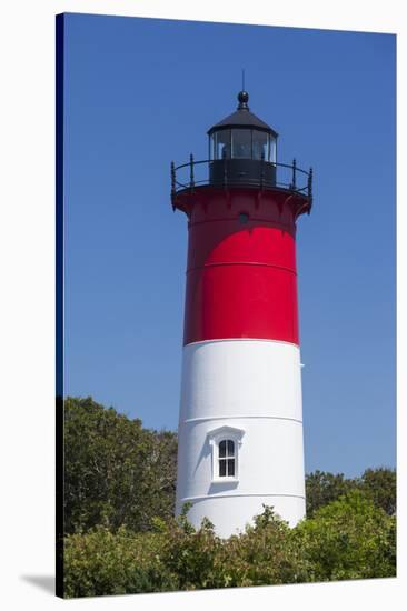 Massachusetts, Cape Cod, Eastham, Nauset Light, Lighthouse-Walter Bibikow-Stretched Canvas