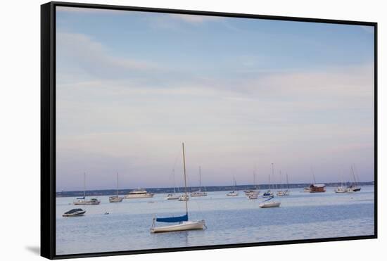 Massachusetts, Cape Cod, Provincetown, the West End, Boats-Walter Bibikow-Framed Stretched Canvas