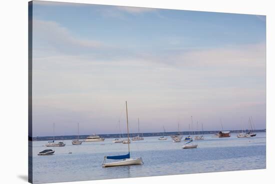 Massachusetts, Cape Cod, Provincetown, the West End, Boats-Walter Bibikow-Stretched Canvas