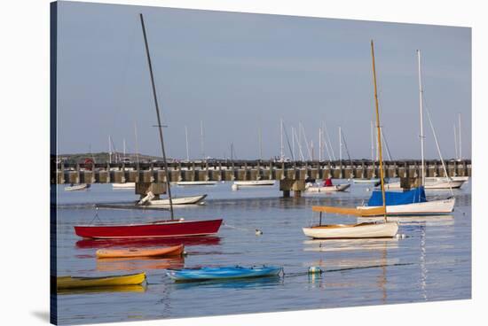 Massachusetts, Cape Cod, Provincetown, the West End, Boats-Walter Bibikow-Stretched Canvas