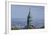 Massachusetts, Cape Cod, Provincetown, View of Town Hall and Harbor-Walter Bibikow-Framed Photographic Print