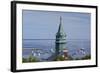 Massachusetts, Cape Cod, Provincetown, View of Town Hall and Harbor-Walter Bibikow-Framed Photographic Print