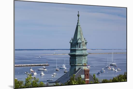 Massachusetts, Cape Cod, Provincetown, View of Town Hall and Harbor-Walter Bibikow-Mounted Photographic Print