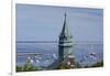 Massachusetts, Cape Cod, Provincetown, View of Town Hall and Harbor-Walter Bibikow-Framed Photographic Print