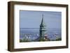 Massachusetts, Cape Cod, Provincetown, View of Town Hall and Harbor-Walter Bibikow-Framed Photographic Print