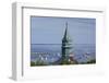 Massachusetts, Cape Cod, Provincetown, View of Town Hall and Harbor-Walter Bibikow-Framed Photographic Print