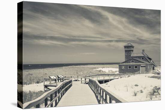 Massachusetts, Cape Cod, Race Point, Old Harbor Life Saving Station-Walter Bibikow-Stretched Canvas