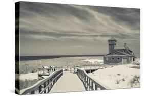 Massachusetts, Cape Cod, Race Point, Old Harbor Life Saving Station-Walter Bibikow-Stretched Canvas