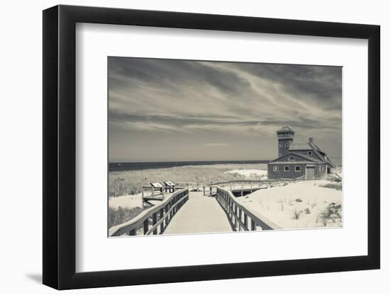 Massachusetts, Cape Cod, Race Point, Old Harbor Life Saving Station-Walter Bibikow-Framed Photographic Print