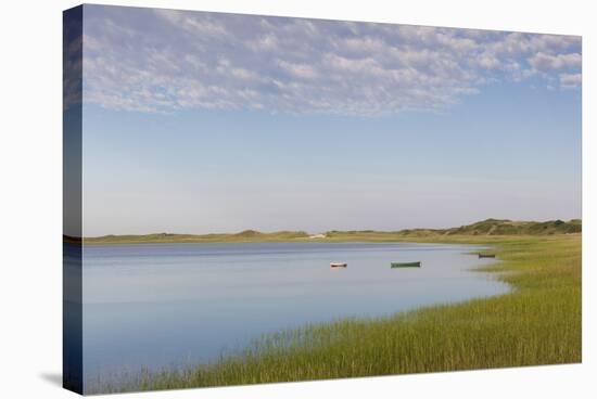 Massachusetts, Cape Cod, Wellfleet, View of the Gut by Great Island-Walter Bibikow-Stretched Canvas