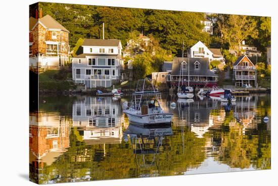 Massachusetts, Gloucester, Annisquam, Lobster Cove, Autumn-Walter Bibikow-Stretched Canvas